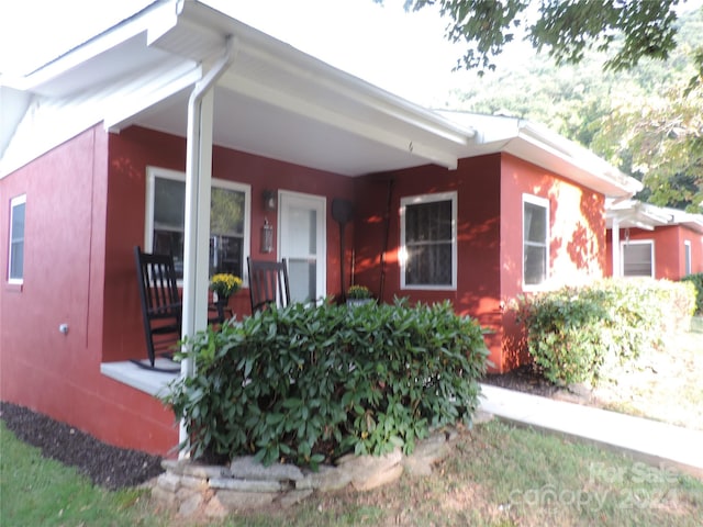 1555 Soco Rd Unit 6, Maggie Valley, NC 28751 - view of front of house with covered porch