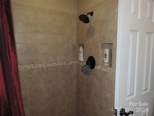 1555 Soco Rd Unit 6, Maggie Valley, NC 28751 - bathroom view of tiled shower
