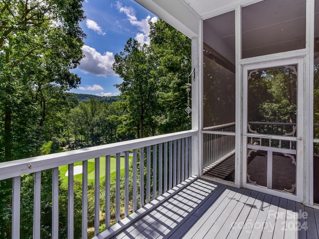 view of balcony