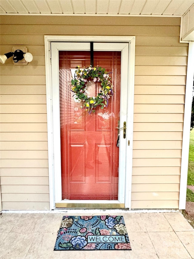 view of exterior entry