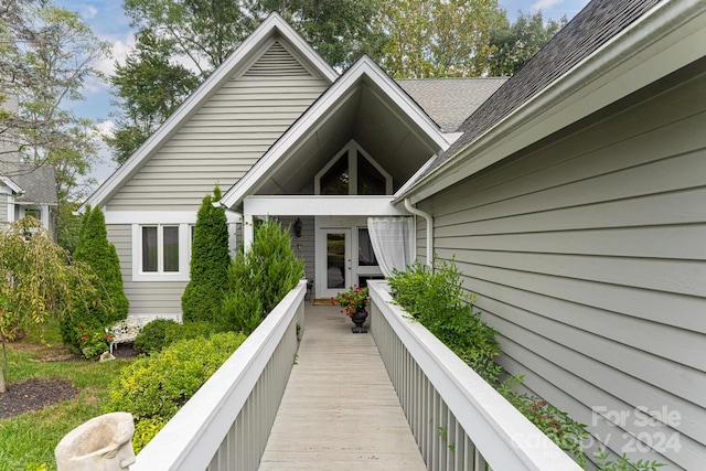 exterior space featuring french doors