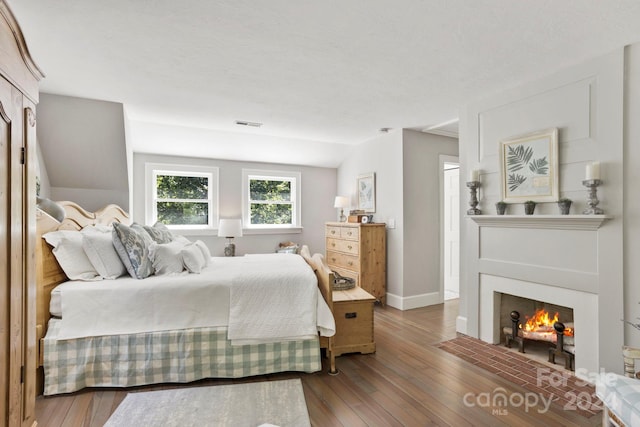 bedroom featuring hardwood / wood-style floors