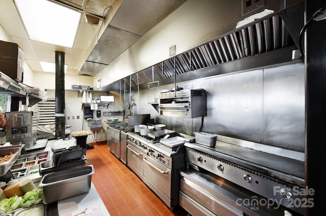 kitchen with a drop ceiling