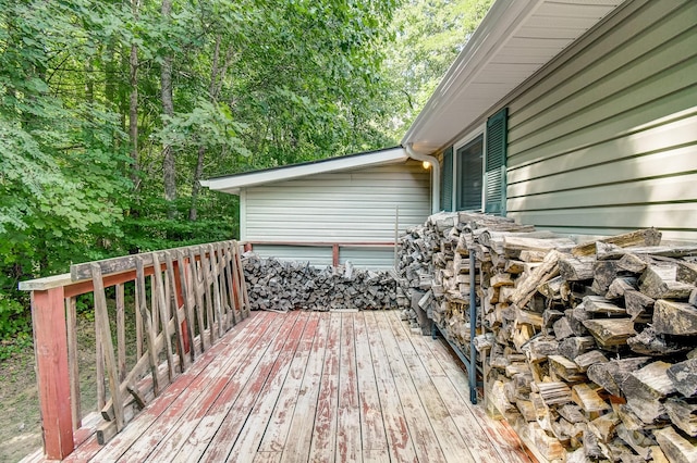 view of wooden terrace