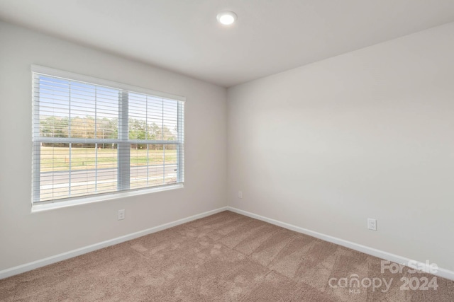 empty room with baseboards and carpet flooring