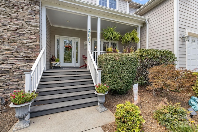 600 Vista Falls Rd, Mills River, NC 28759 - entrance to property with a porch and a garage