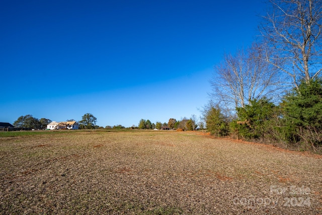 view of yard with a rural view