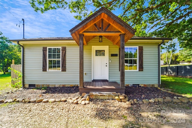 view of front of house