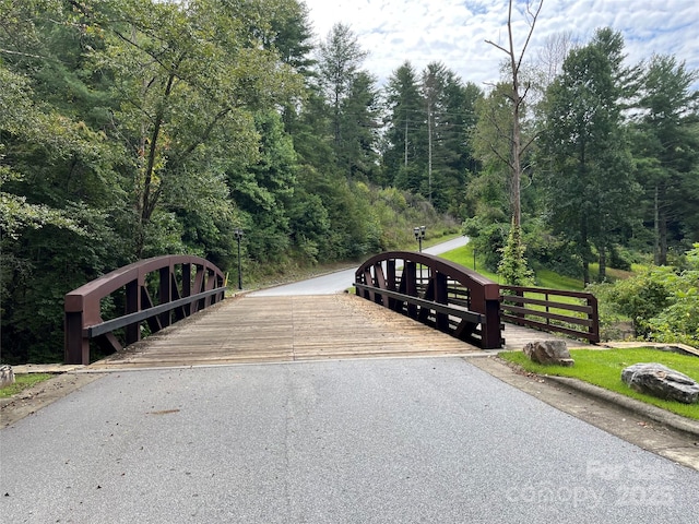 71 Crossings Cir, Fairview, NC 28730 - view of road with a wooded view