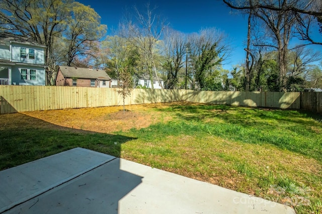 2630 Rose St, Charlotte, NC 28208 - view of yard with a fenced backyard and a patio