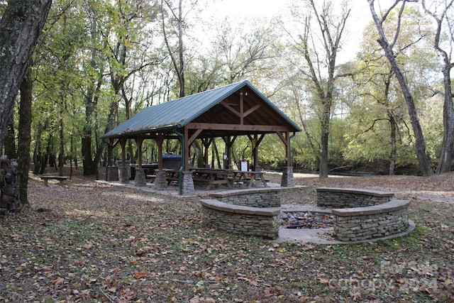 view of home's community featuring a gazebo