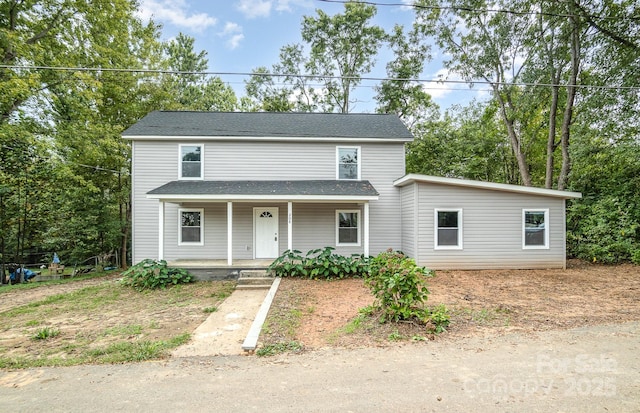 front of property with a porch