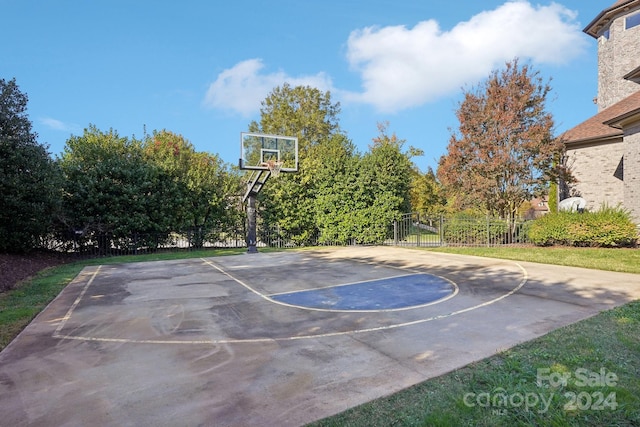 view of sport court