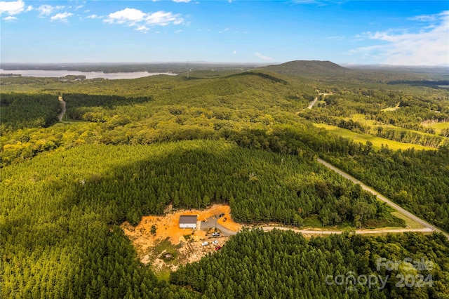 aerial view featuring a mountain view