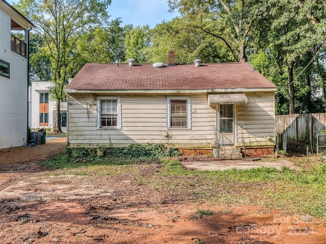 view of rear view of property