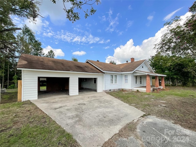 view of ranch-style home