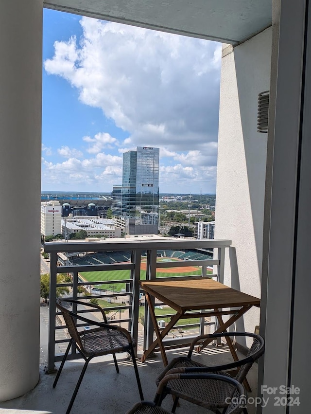 view of balcony