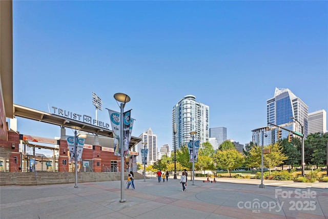 view of street featuring a city view