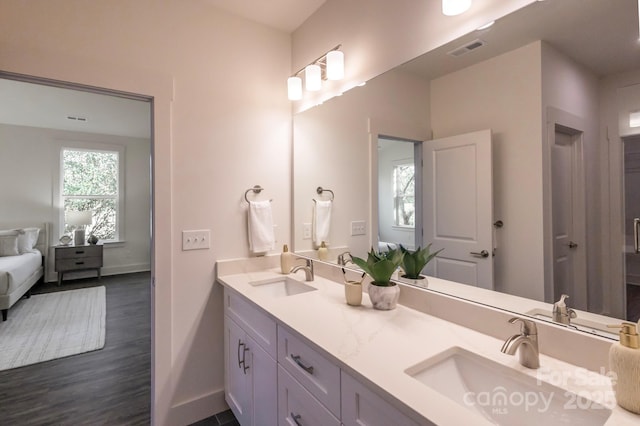 bathroom with vanity