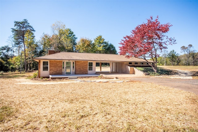 view of ranch-style home