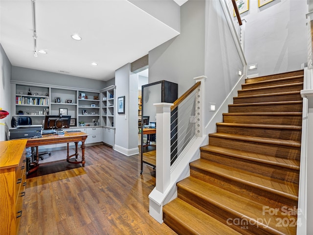 22 Foxbridge Way, Arden, NC 28704 - office featuring dark wood finished floors and baseboards