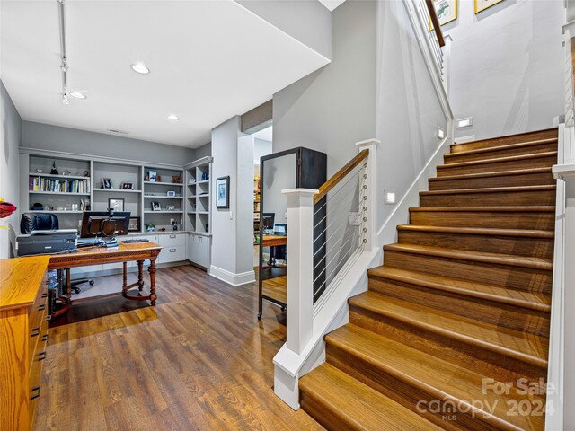22 Foxbridge Way, Arden, NC 28704 - office featuring dark wood finished floors and baseboards
