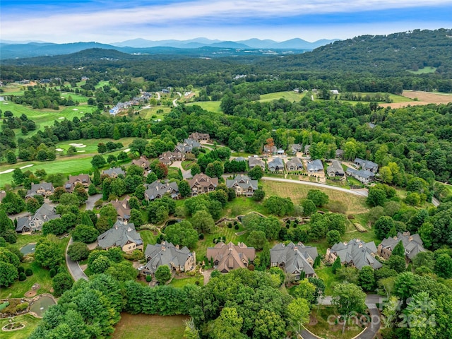 22 Foxbridge Way, Arden, NC 28704 - aerial perspective of suburban area featuring a mountainous background
