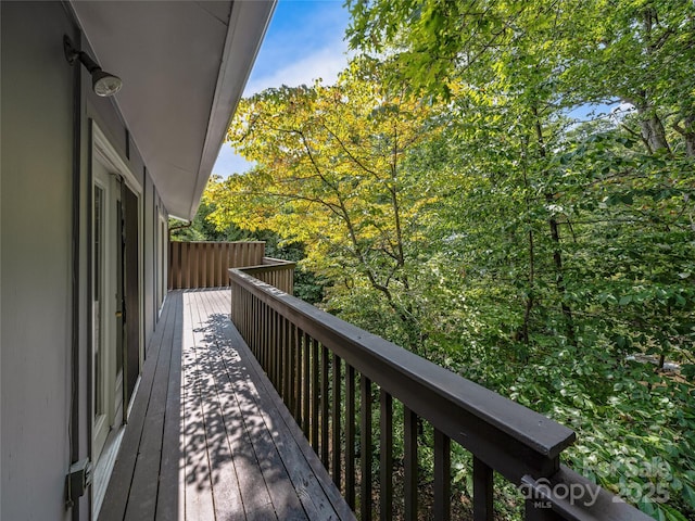 view of balcony