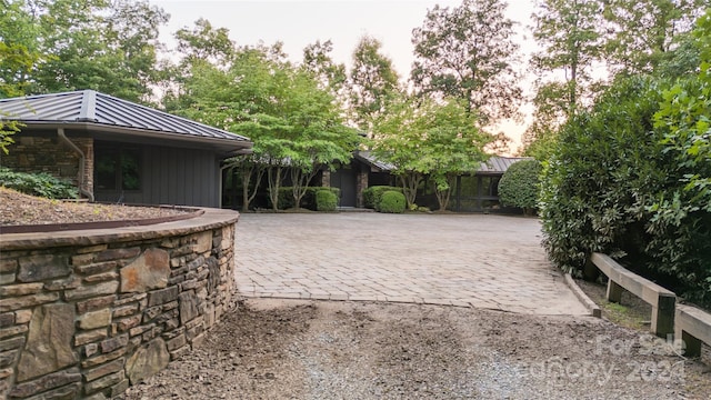 view of patio / terrace featuring driveway