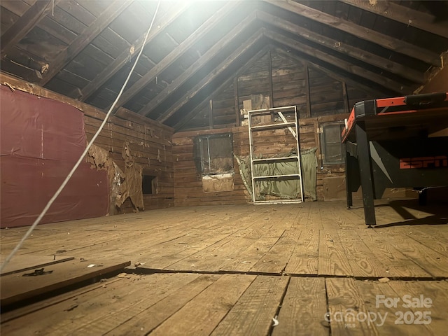 view of attic