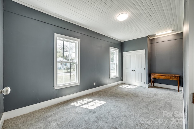 view of carpeted empty room