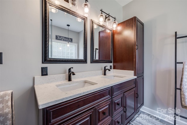 bathroom with vanity