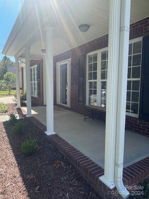 view of patio with covered porch