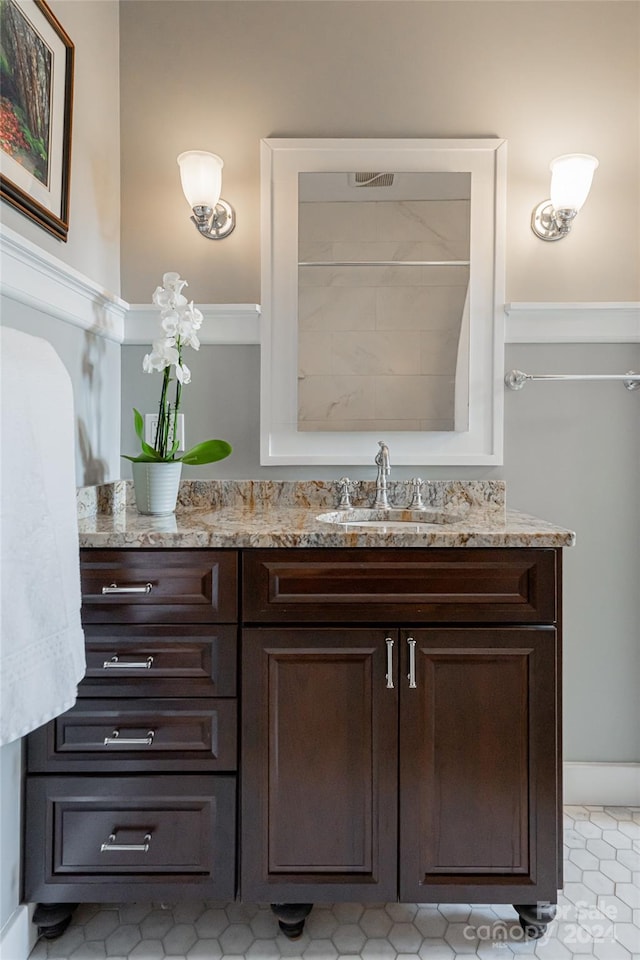 bathroom featuring vanity