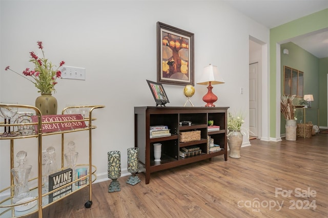 hall featuring hardwood / wood-style floors