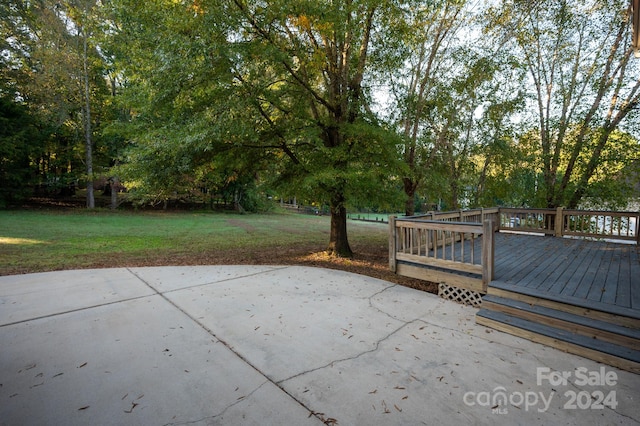 view of patio / terrace featuring a deck