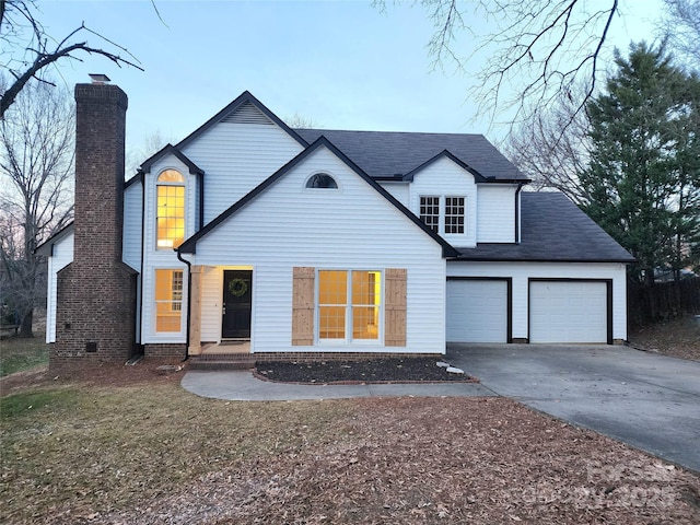 front facade featuring a garage