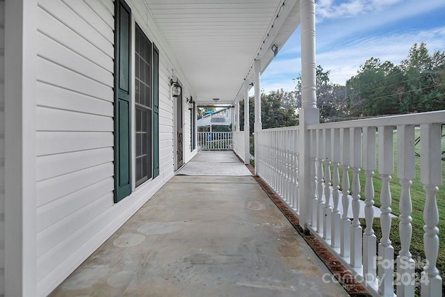 view of patio with covered porch