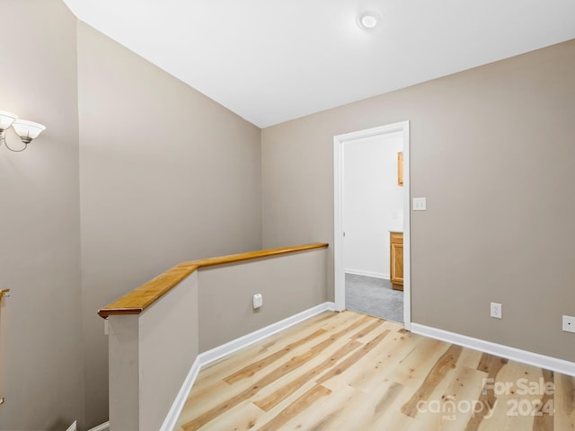 interior space with light wood-type flooring