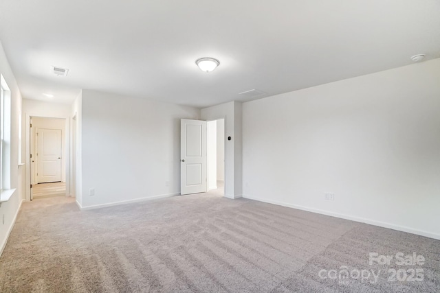 view of carpeted empty room