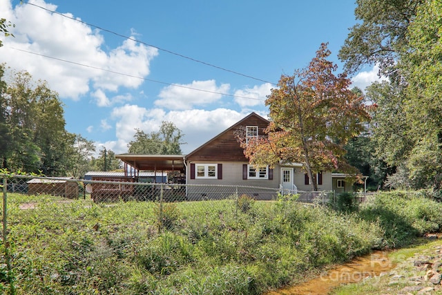 view of back of property