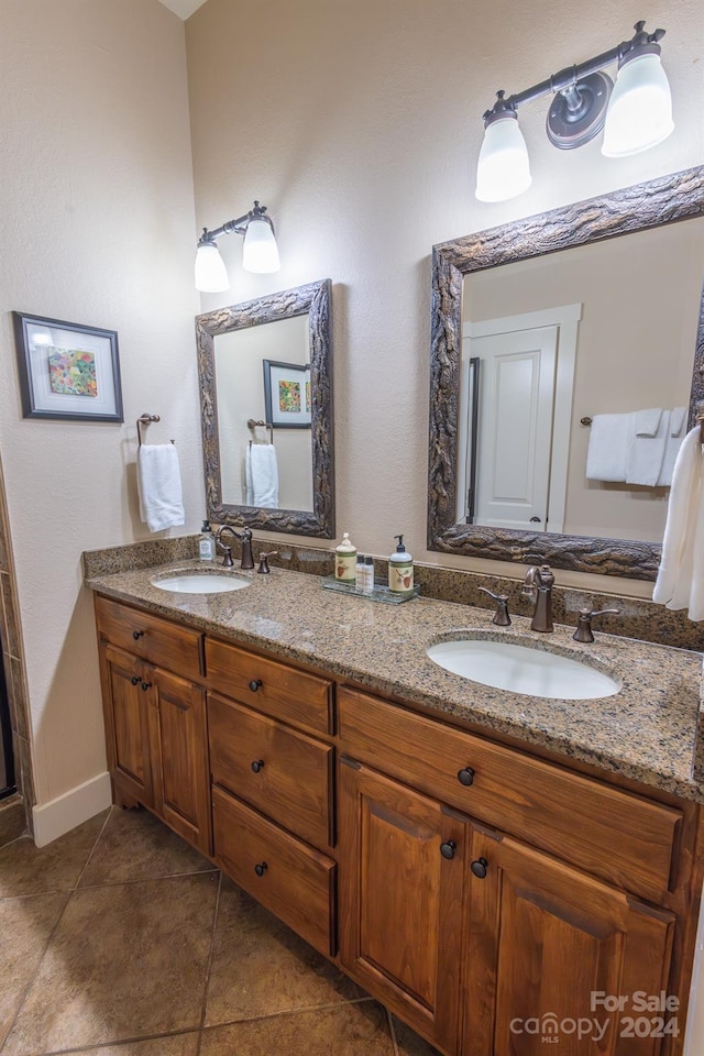 150-2 Saddle Notch Ln, Tuckasegee, NC 28783 - full bathroom featuring tile patterned flooring and double vanity