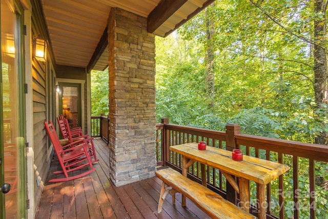 150-2 Saddle Notch Ln, Tuckasegee, NC 28783 - view of deck