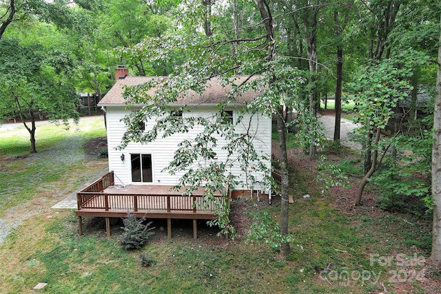 exterior space with a deck