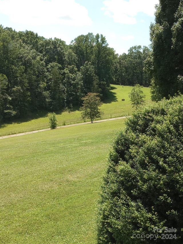 view of property's community featuring a yard