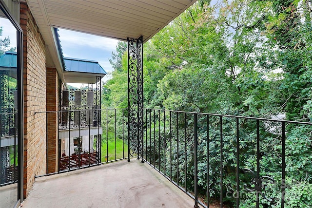 view of balcony