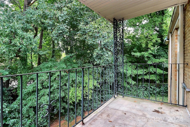 view of balcony