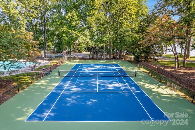 view of sport court