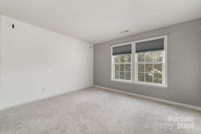 view of carpeted empty room