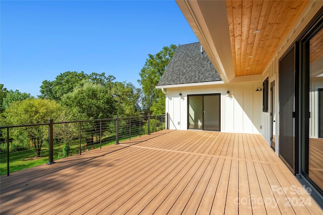 view of wooden terrace